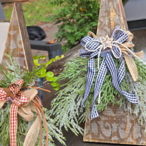 Vintage-Style Wooden Christmas Trees