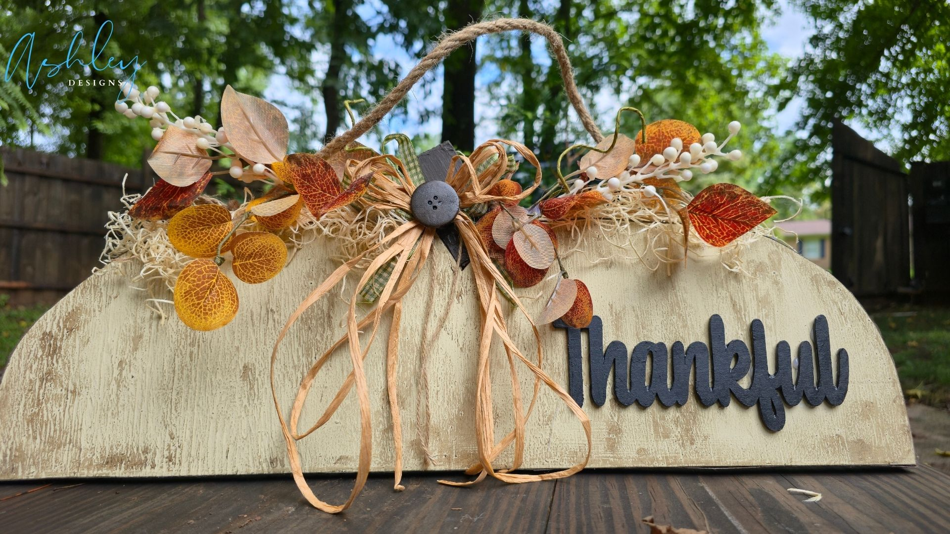 Fall-Inspired Pumpkin Door Hanger - Image 4