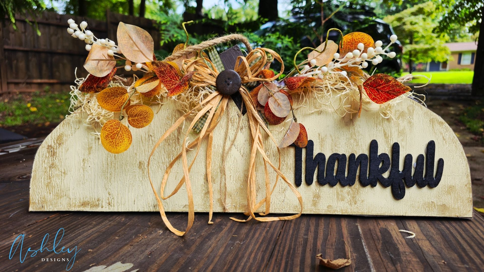 Fall-Inspired Pumpkin Door Hanger - Image 2