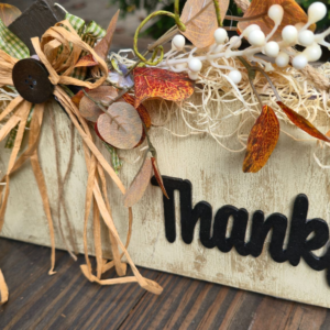 Fall-Inspired Pumpkin Door Hanger