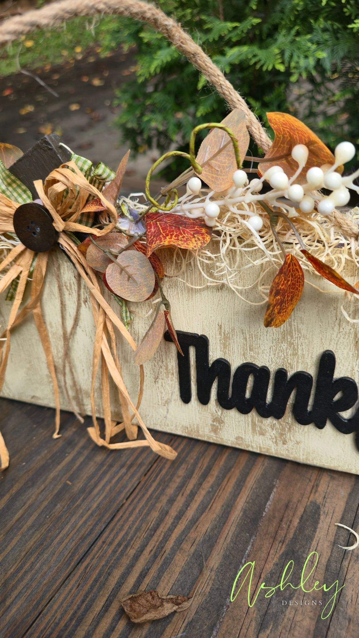 Fall-Inspired Pumpkin Door Hanger