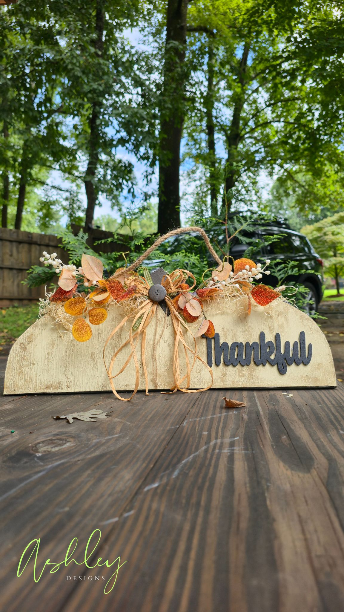 Fall-Inspired Pumpkin Door Hanger - Image 3