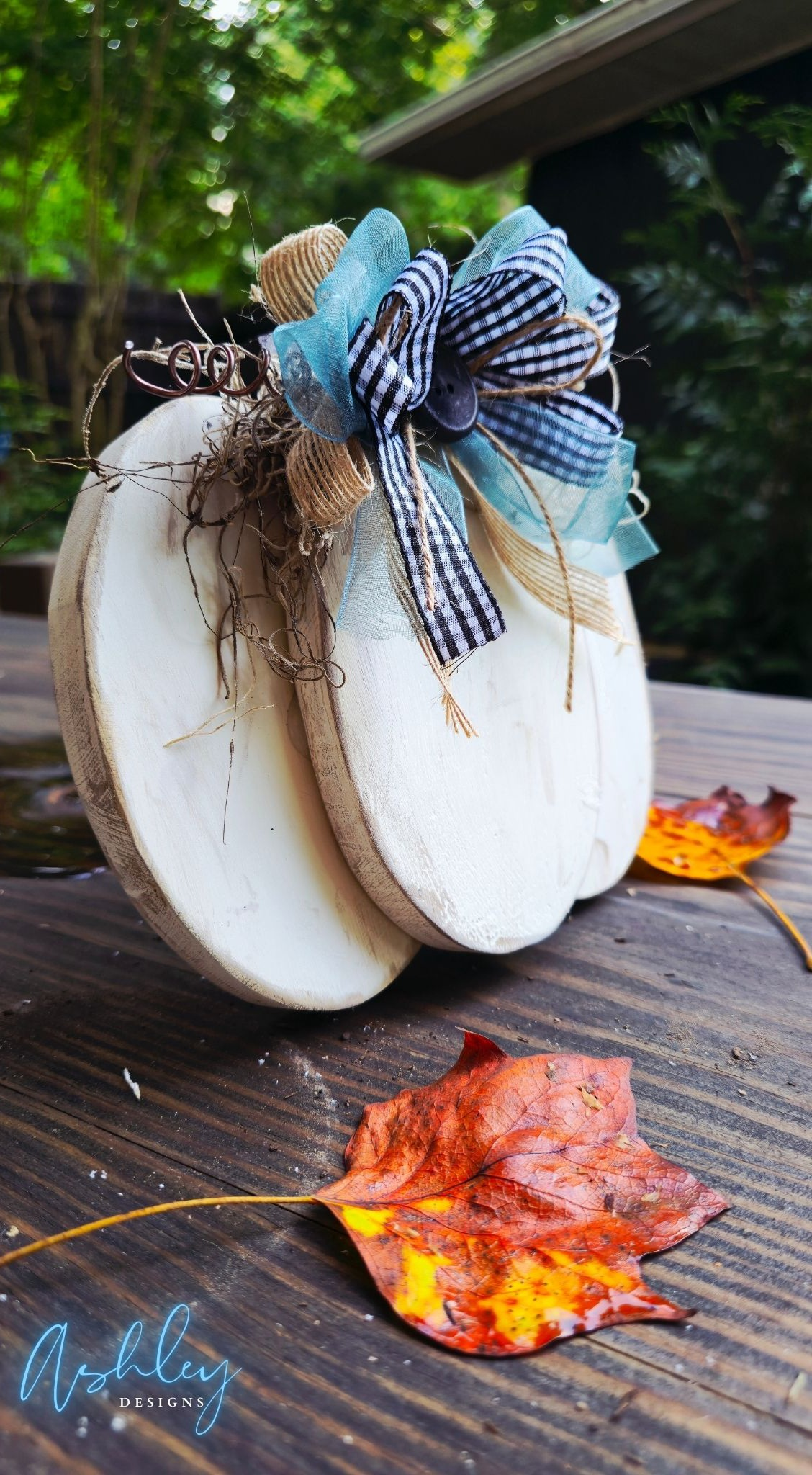 Chunky Wooden Pumpkin - Image 9