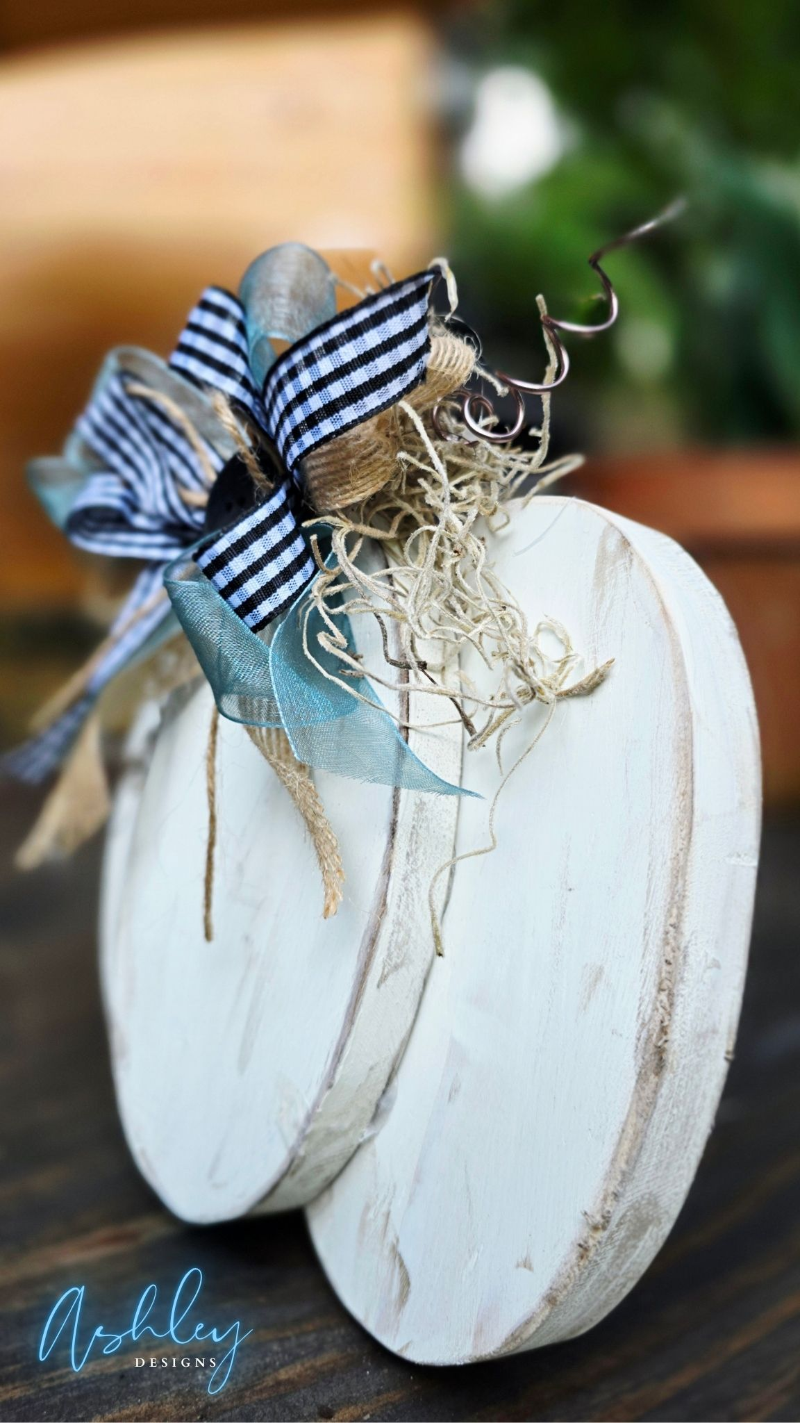 Chunky Wooden Pumpkin - Image 5