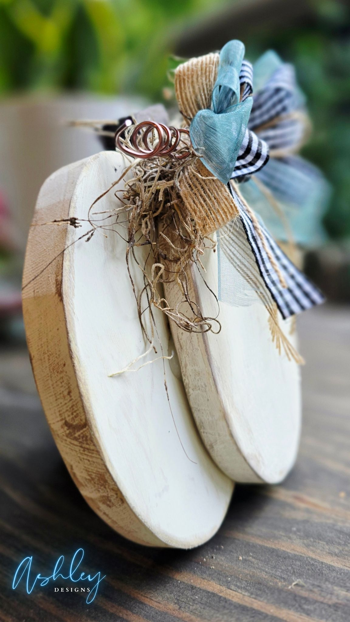 Chunky Wooden Pumpkin - Image 6