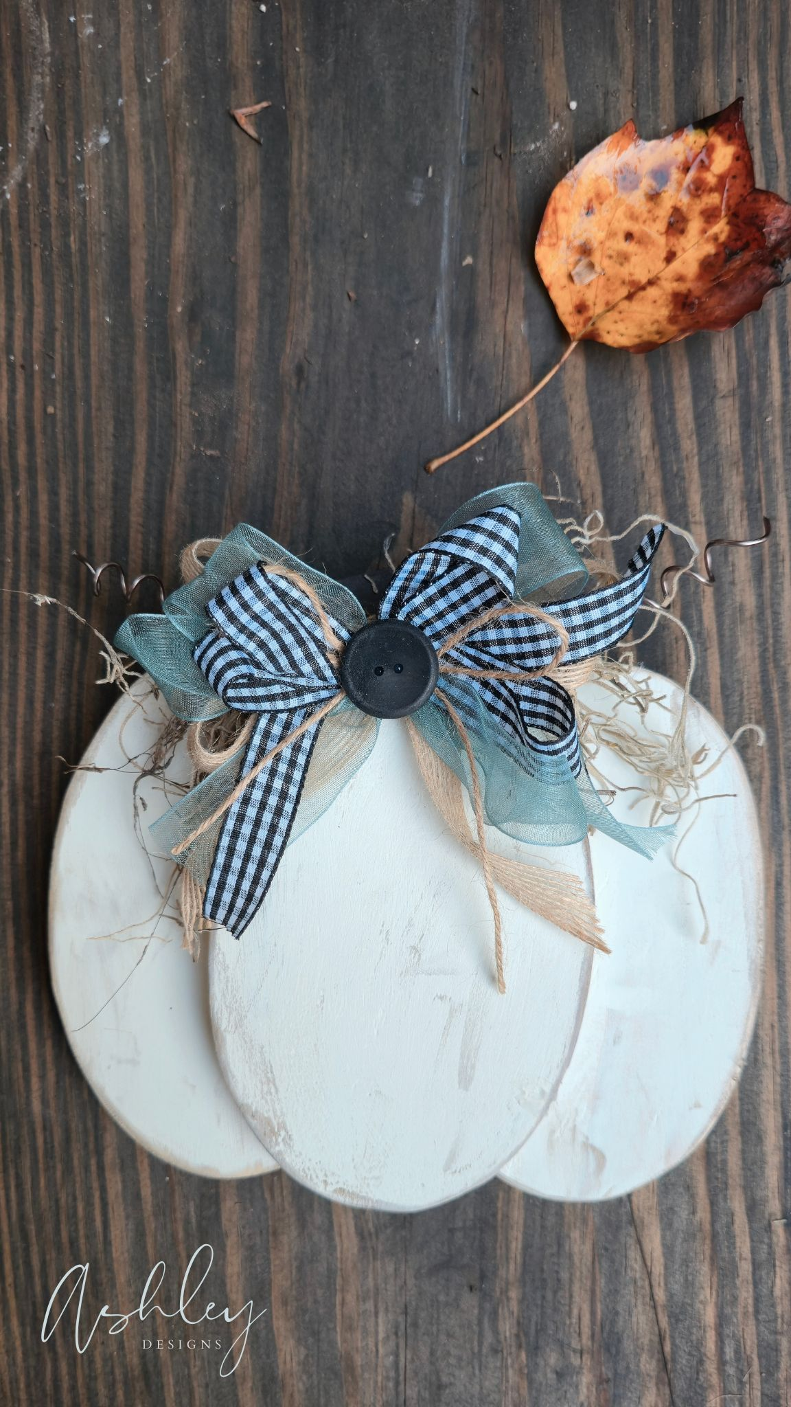Chunky Wooden Pumpkin