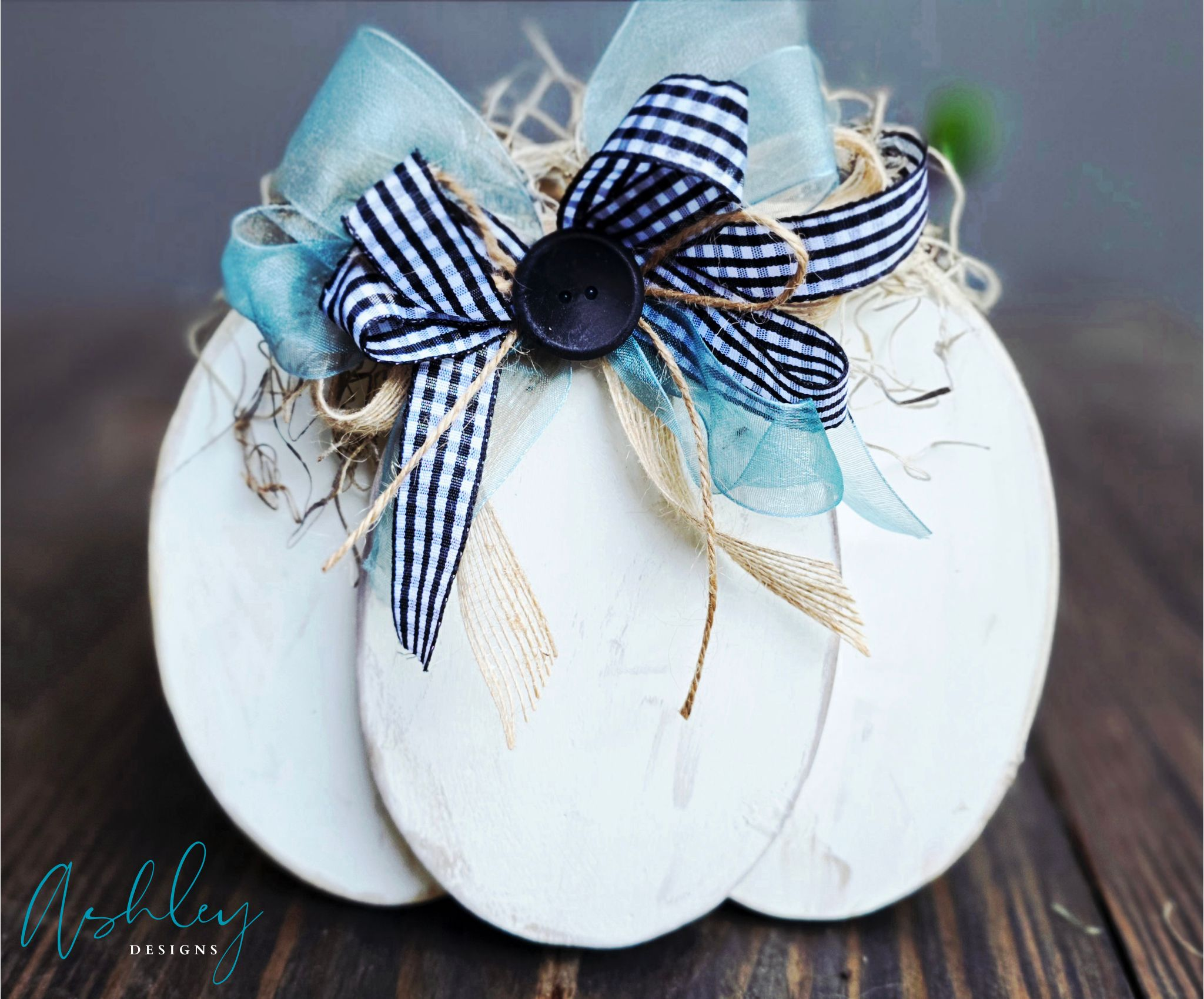 Chunky Wooden Pumpkin - Image 7