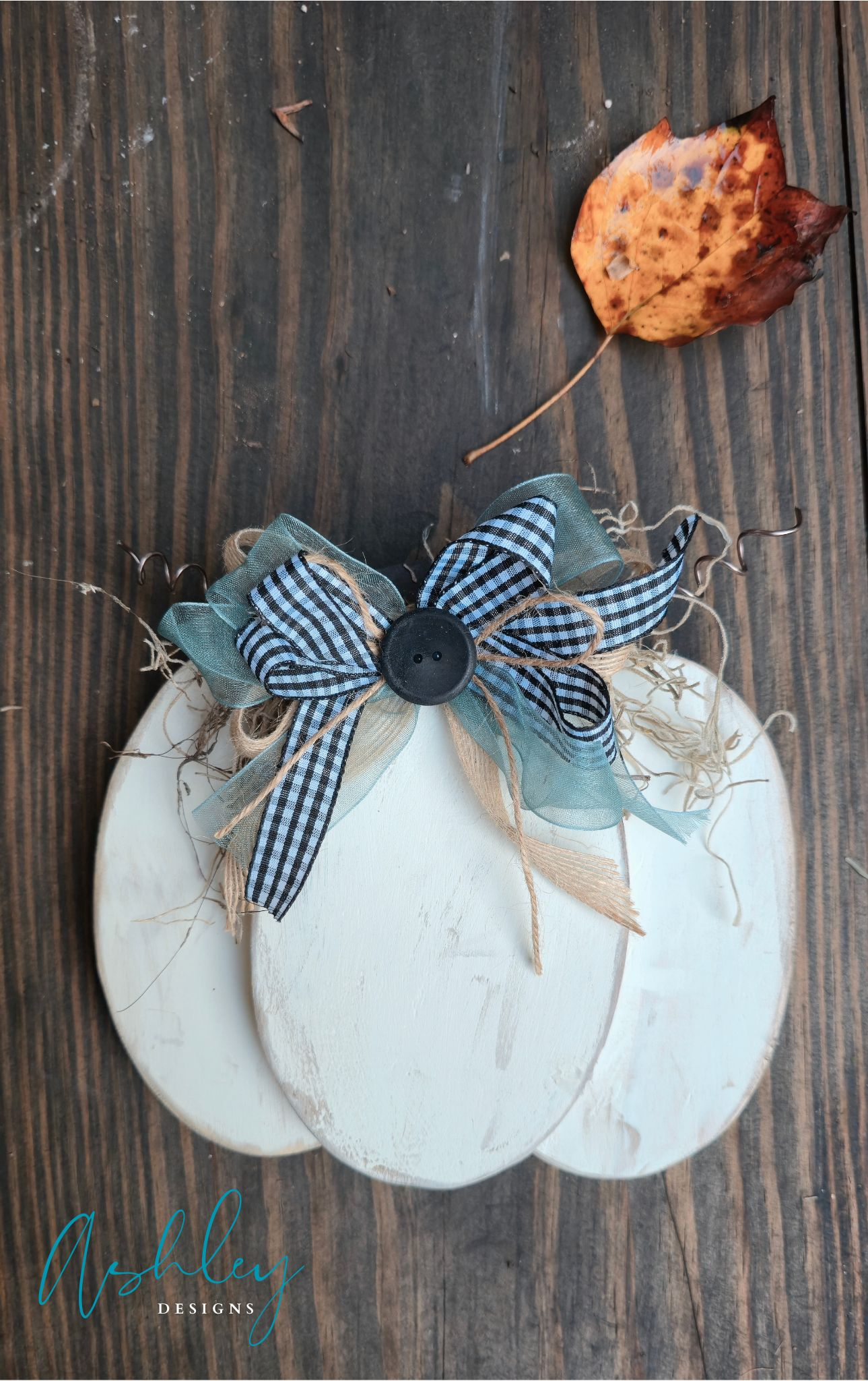 Chunky Wooden Pumpkin - Image 8