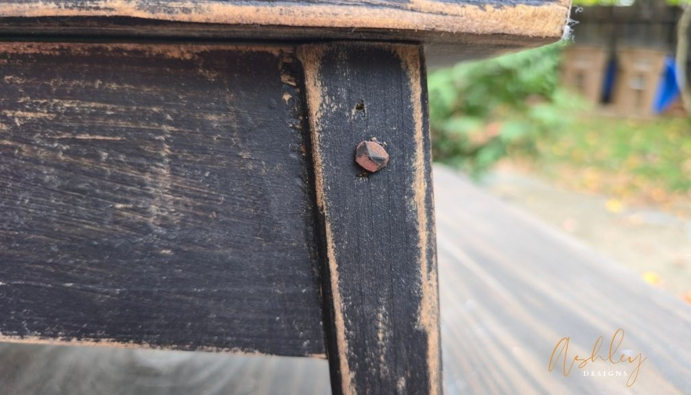 Chubby Stool - Distressed Black - Image 8