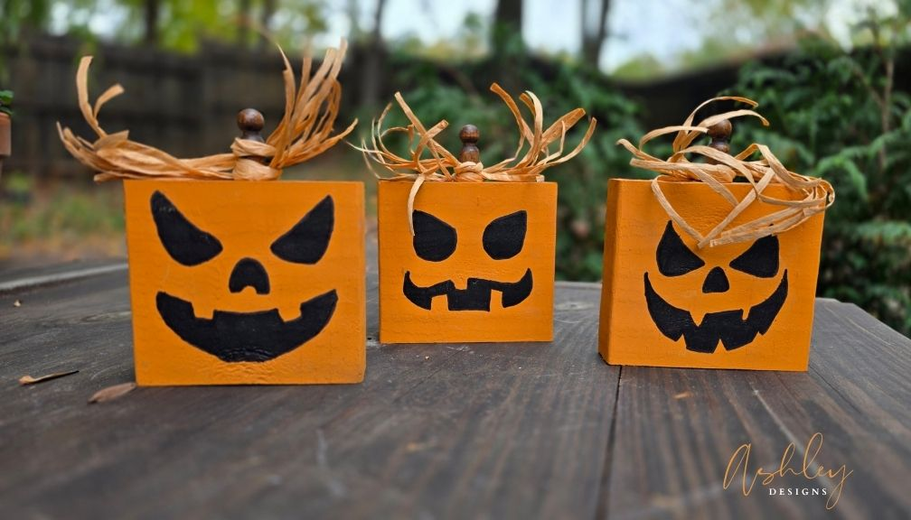 Rustic Jack-o'-Lantern Trio