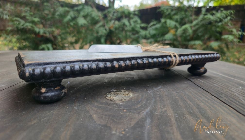 Farmhouse Beaded Wood Riser (Small)