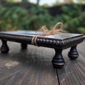 Farmhouse Beaded Wood Riser