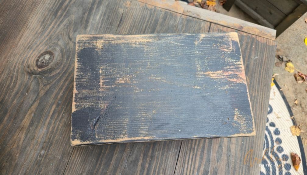 Chubby Stool - Distressed Black - Image 9