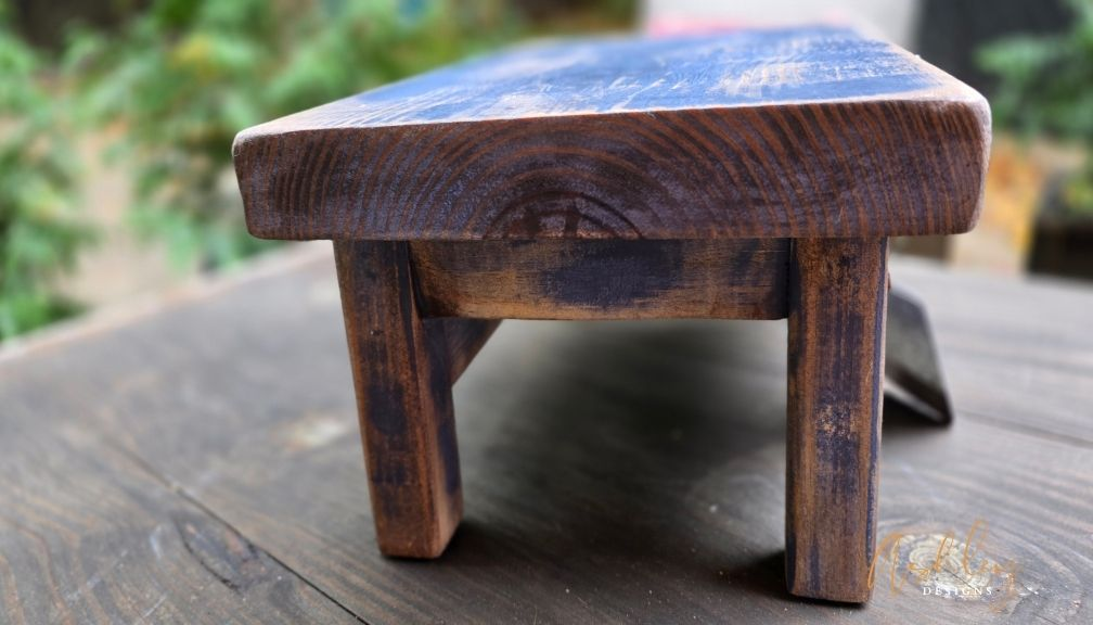 Chubby Stool - Rustic Blue - Image 10