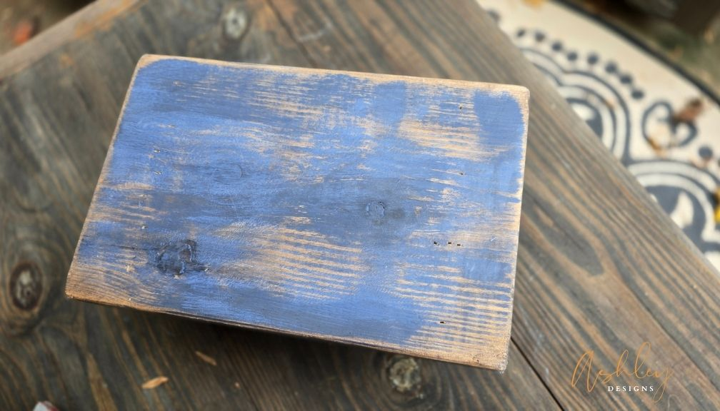 Chubby Stool - Rustic Blue - Image 5