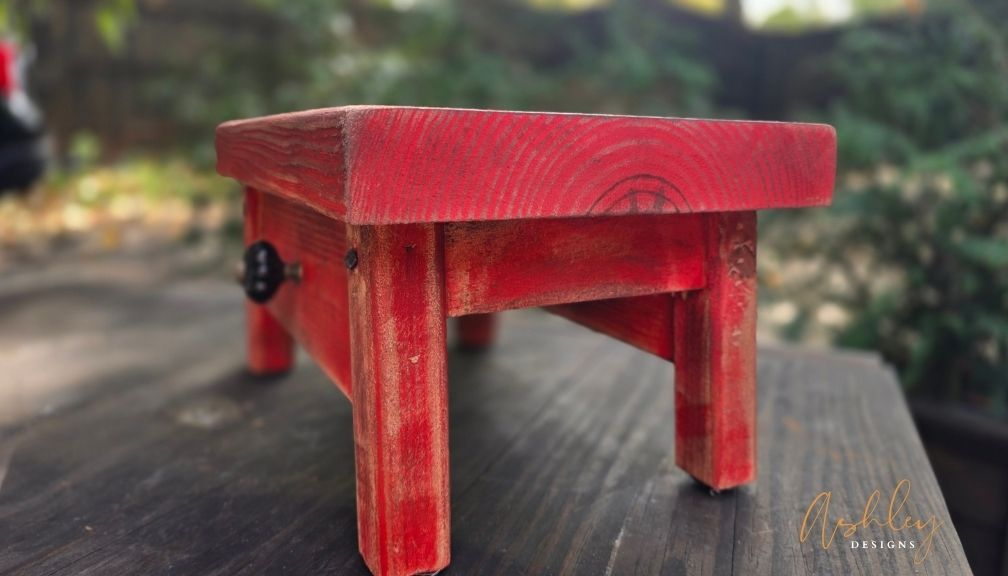 Chubby Stool - Aged Red - Image 12