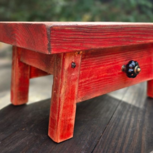 Chubby Stool - Aged Red
