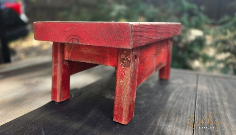 Chubby Stool - Aged Red - Image 4