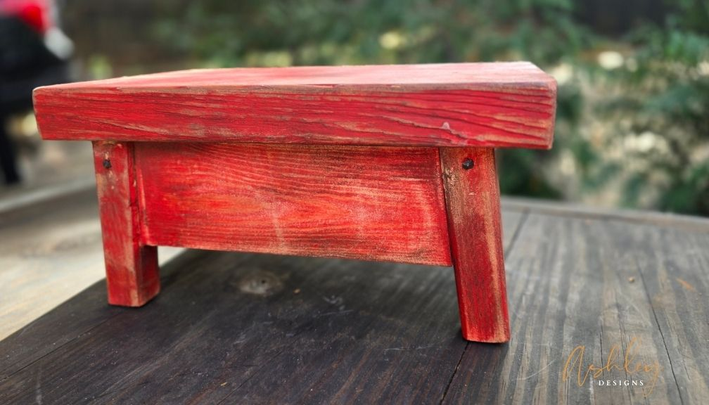 Chubby Stool - Aged Red - Image 2