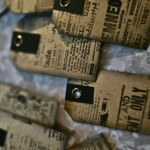 Aged to Perfection: Vintage Newsprint Gift Tags